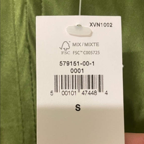 NWT Banana Republic Green Silk Maxi Dress - Picture 8 of 8